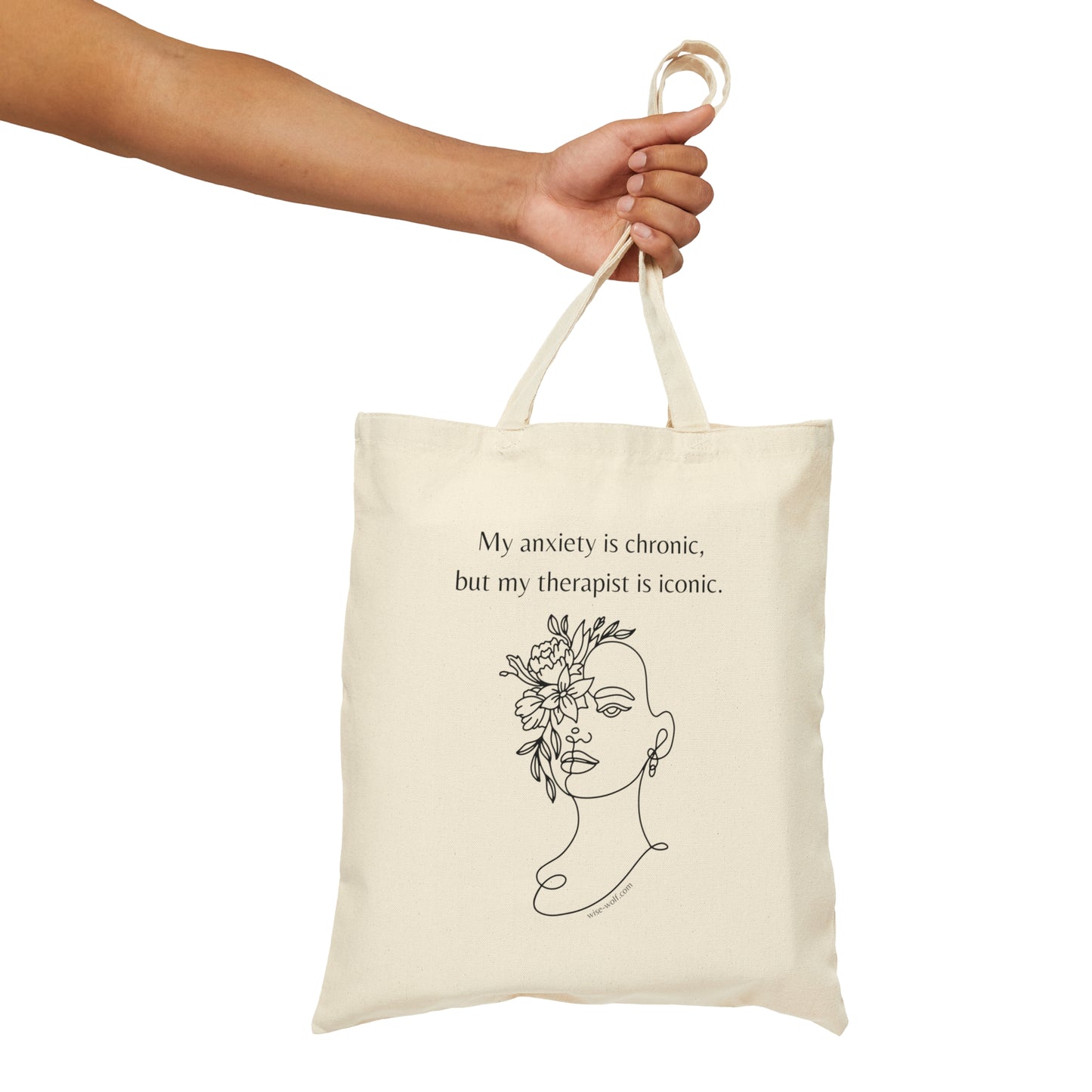 Anxiety Chronic, Therapist Iconic (Woman) Tote Bag