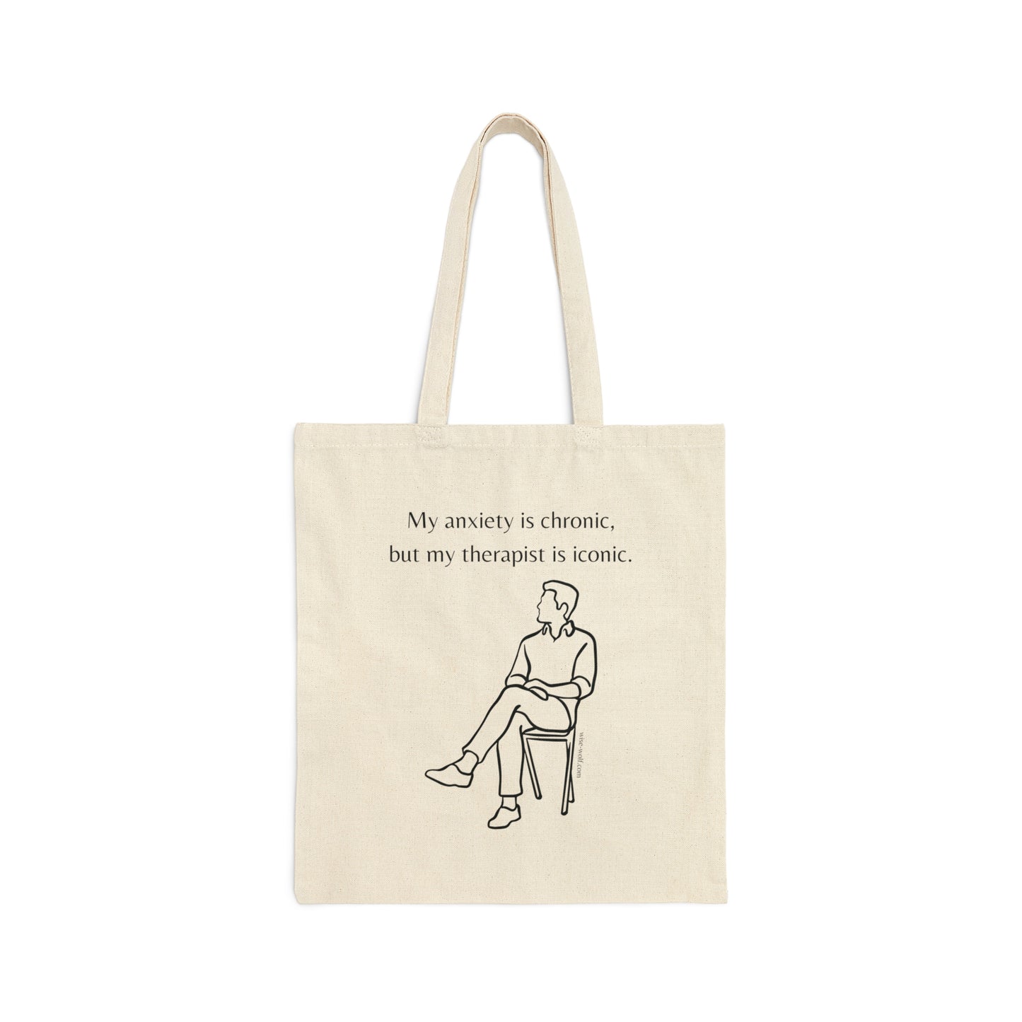 Anxiety Chronic, Therapist Iconic (Man) Tote Bag