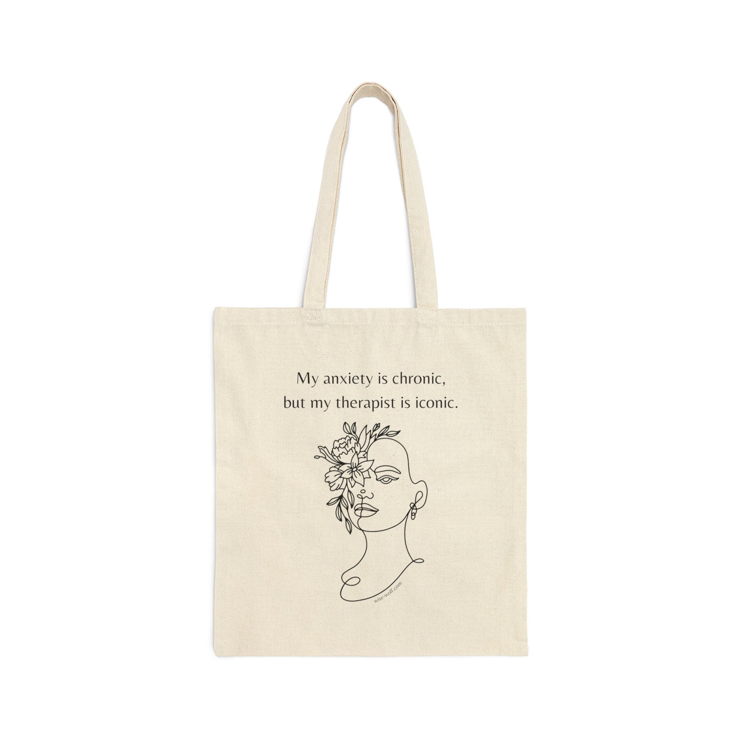 Anxiety Chronic, Therapist Iconic (Woman) Tote Bag