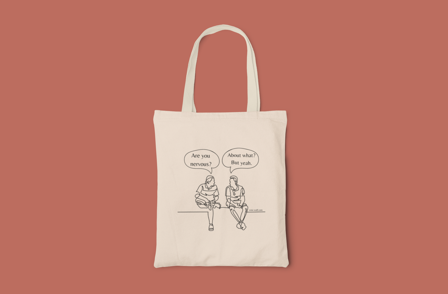 Anxiety Anxious (Men) Tote Bag