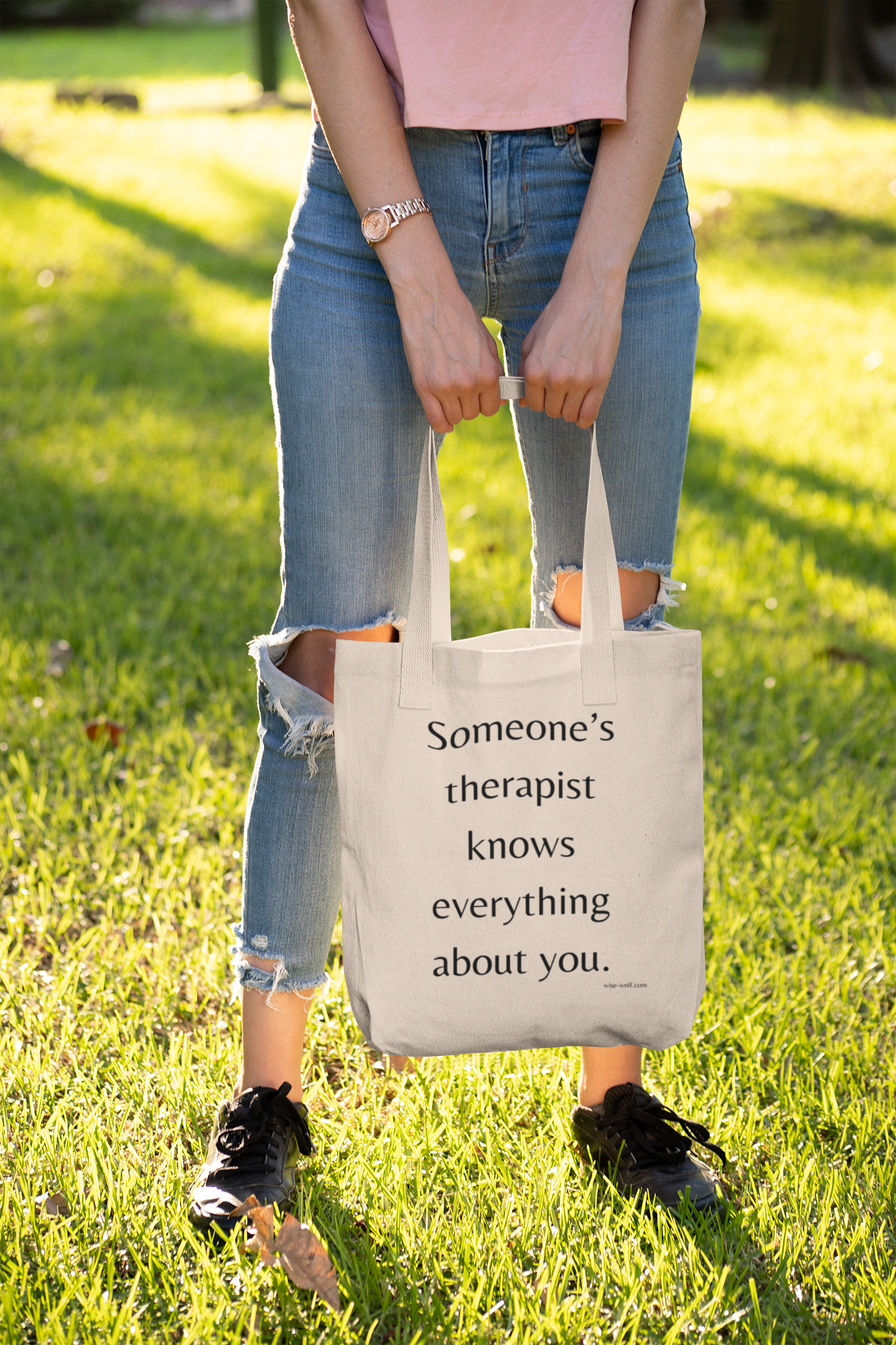 Someone's Therapist Knows Everything About You Tote Bag