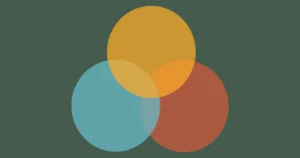 Overlapping circles diagram illustrating how SEO, GEO, AEO, and AI SEO relate to each other for therapy practice online visibility